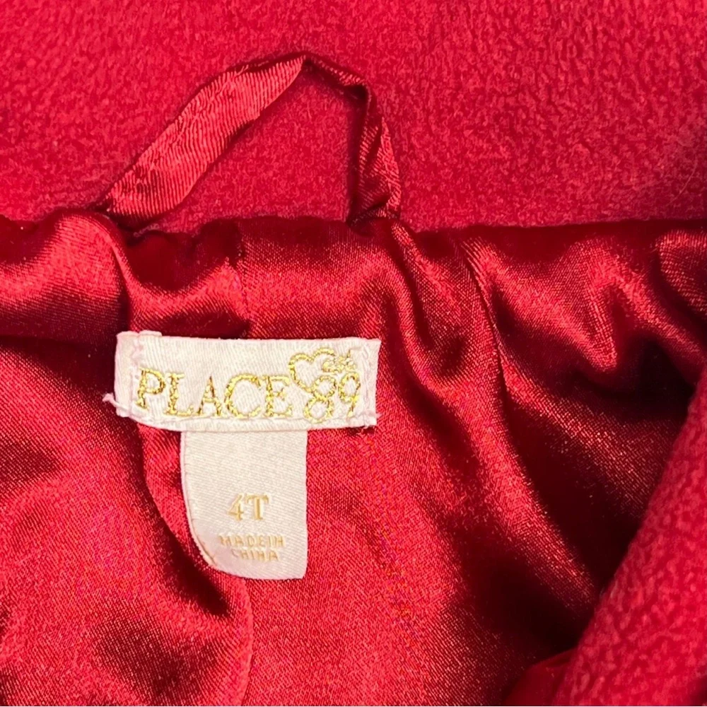 Children's Place Fleece Floral Collar‎ Jacket